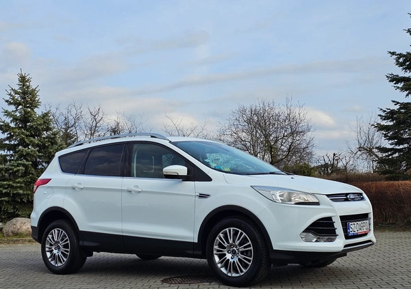 Ford Kuga cena 48800 przebieg: 164000, rok produkcji 2013 z Brzeziny małe 742